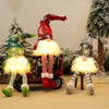 Christmas Gnome Decoration | LED Light | Nordic Holiday Figurine Set