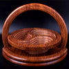 Wooden Fruit Plate | Hand-Carved Serving Tray | Rustic Artisan Design | Sustainable Wood