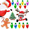 Christmas Car Magnets | Honeycomb Reflective | Vibrant Holiday Bulb Design