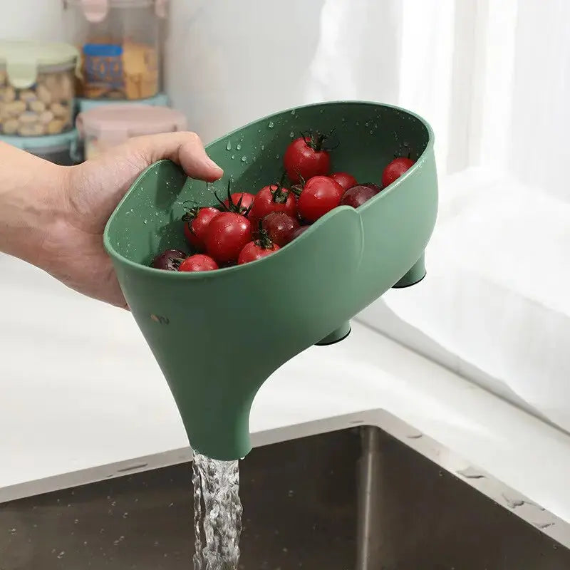 Kitchen Sink Strainer Basket | Elephant Design | Plastic | 2-Pack | 22cm