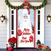 Christmas Door Cover | Fabric Front Door Decoration | Washable & Reusable | 91×203cm