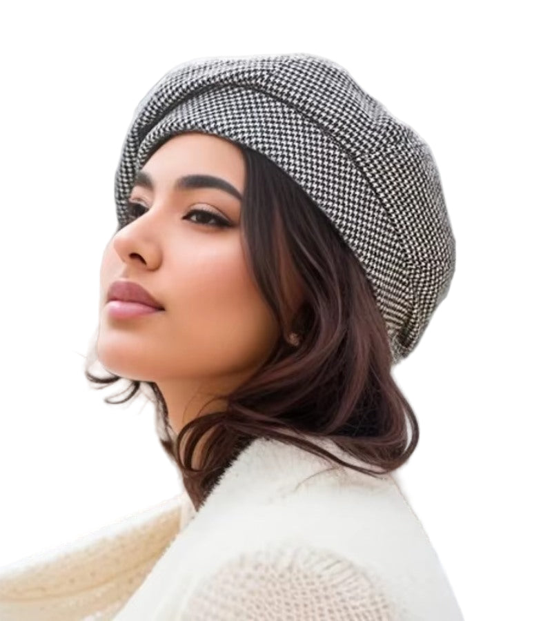 Women’s Elegant Cap | Parisian Chic Style | Breathable Soft Fabric | One Size
