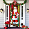 Christmas Door Cover | Fabric Front Door Decoration | Washable & Reusable | 91×203cm
