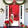 Christmas Door Cover | Fabric Front Door Decoration | Washable & Reusable | 91×203cm