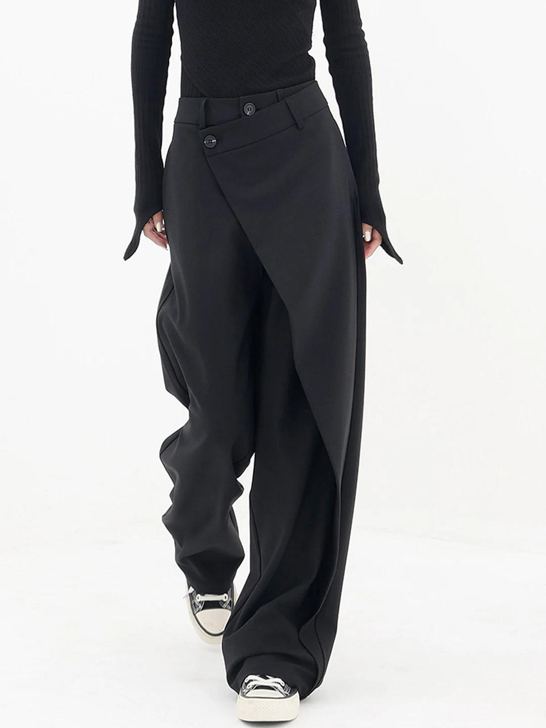 Yuli | Flattering Asymmetric Waist Women's Pants