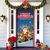 Christmas Door Cover | Fabric Front Door Decoration | Washable & Reusable | 91×203cm
