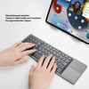 Foldable Bluetooth Keyboard with Touchpad | Portable Wireless Mini Keyboard for Windows, Mac, iOS & Android