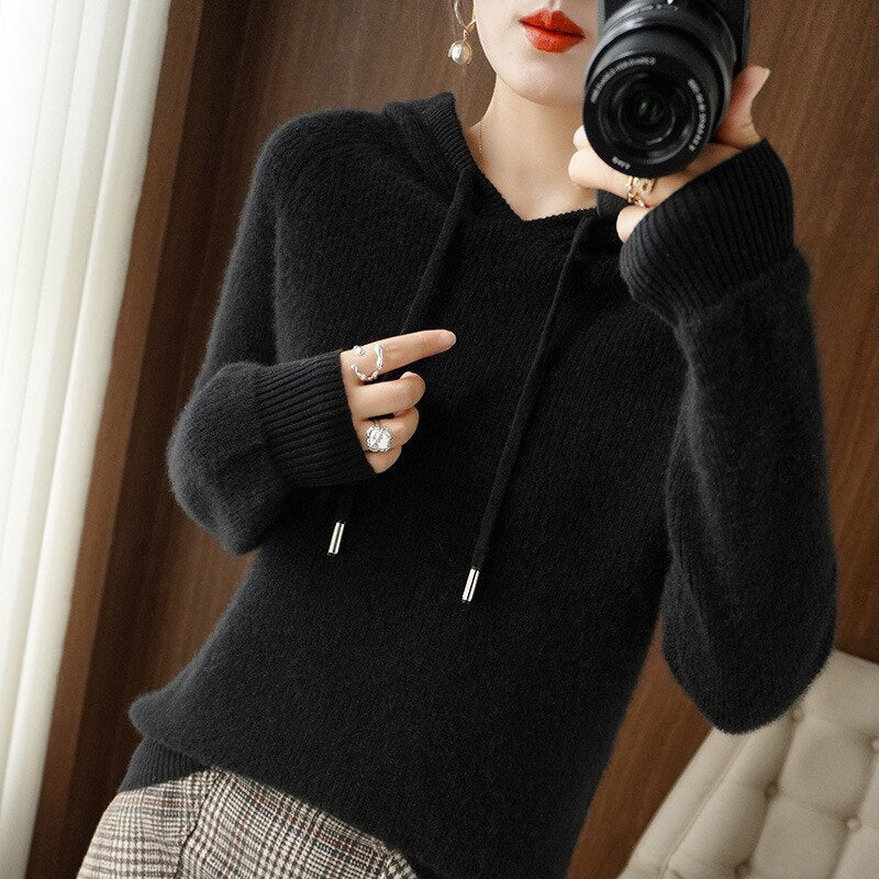 Heidi-Mode | Cashmere Hooded Sweater