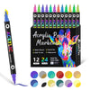 Acrylic Paint Markers Set | ChromaSet™ Fine Tip | Vibrant, Smudge-Proof, Multi-Surface