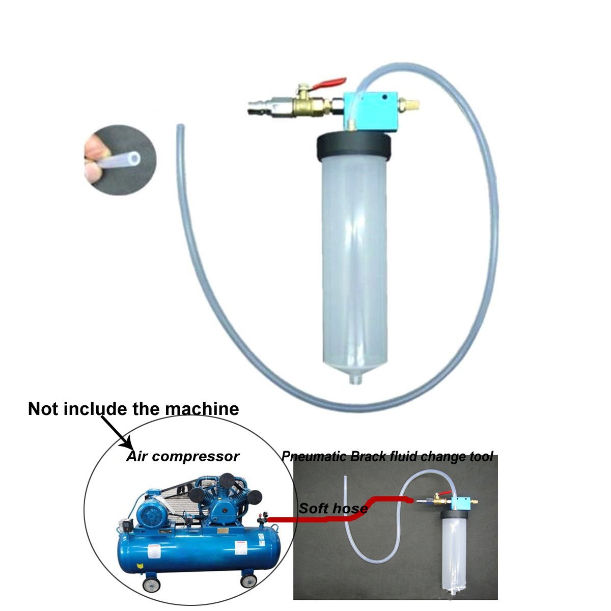 Brake Fluid Change Kit | One-Person Operation | Clean & Durable Plastic Design