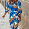 Maternity Dress With 3/4 Sleeves For Women | Midi