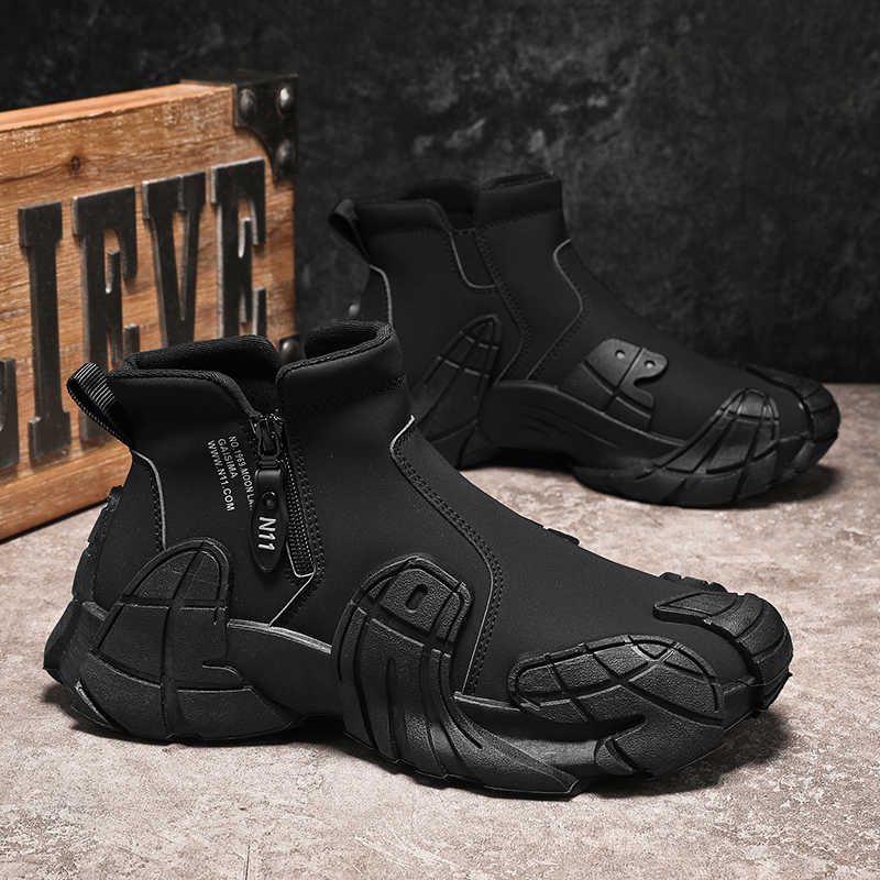 Men’s Waterproof Martin Boots | Wear-Resistant | Anti-Slip Sole | All-Day Comfort