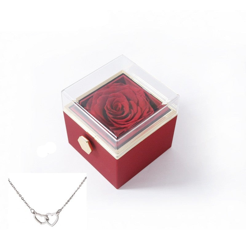 180° Rose Gift Box™ | With Engraved Love Necklace