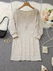 G shiny mini dress with one shoulder