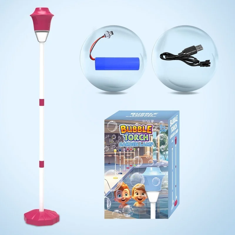 Bubble Lamp with LED Lights & Music | Portable Leak-Proof Party Decor | 30×19cm