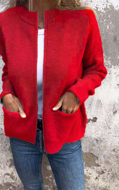 Women’s Knit Sweater | Lightweight Cotton | Long Sleeve Casual Top for Autumn & Winter