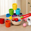 Montessori Sorting Toy | Fine Motor Skill Builder | Educational Cups & Balls Set