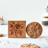 Wooden Cookie Mold Set | Engraved Pastry Stamps | Gingerbread & Biscuit Press