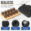 Halloween Skull Ice Mold | 3D Silicone Tray | Food-Grade, Heat-Resistant & Dishwasher Safe