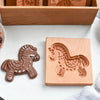 Wooden Cookie Mold Set | Engraved Pastry Stamps | Gingerbread & Biscuit Press