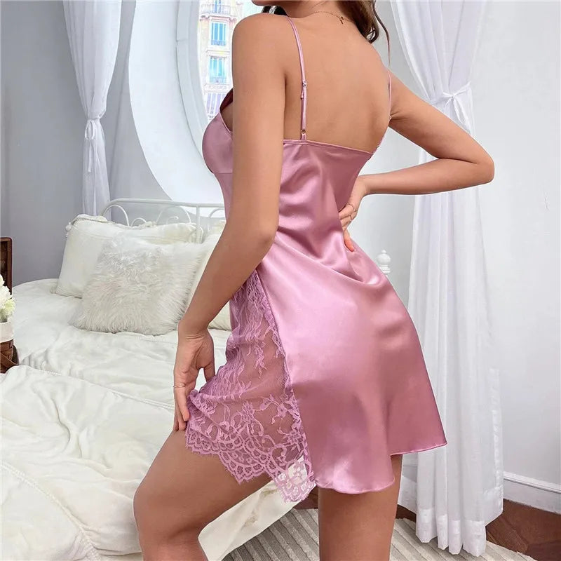 Heidi Fashion | Silky Satin Italian Nightgown