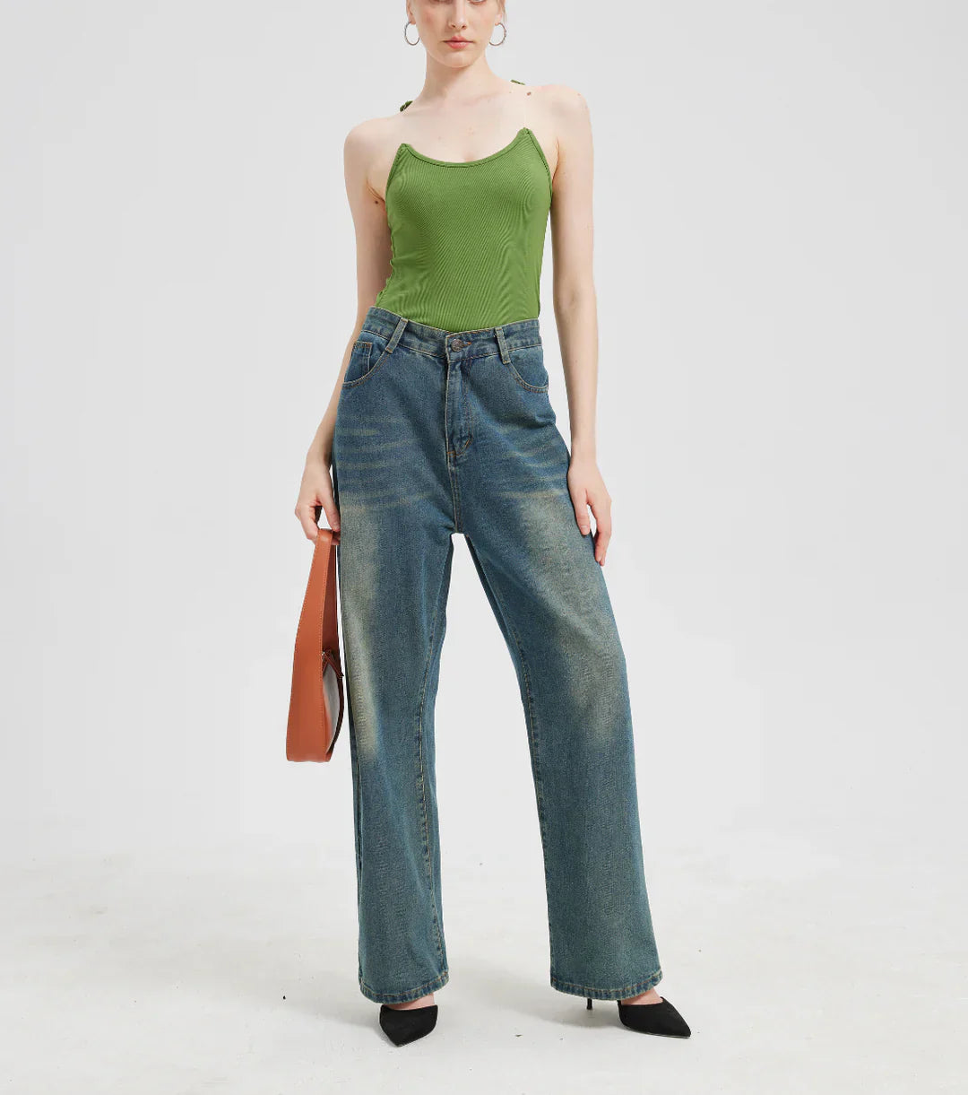 Women’s Ribbed Top | Invisible Straps | Fitted Silhouette