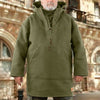 Men’s Wool Outdoor Jacket | Storm-Ready Insulated Anorak with Hood & Kangaroo Pocket