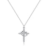 Unisex Pendant Necklace | Crown & Cross Symbol | Faith-Inspired Jewelry Gift