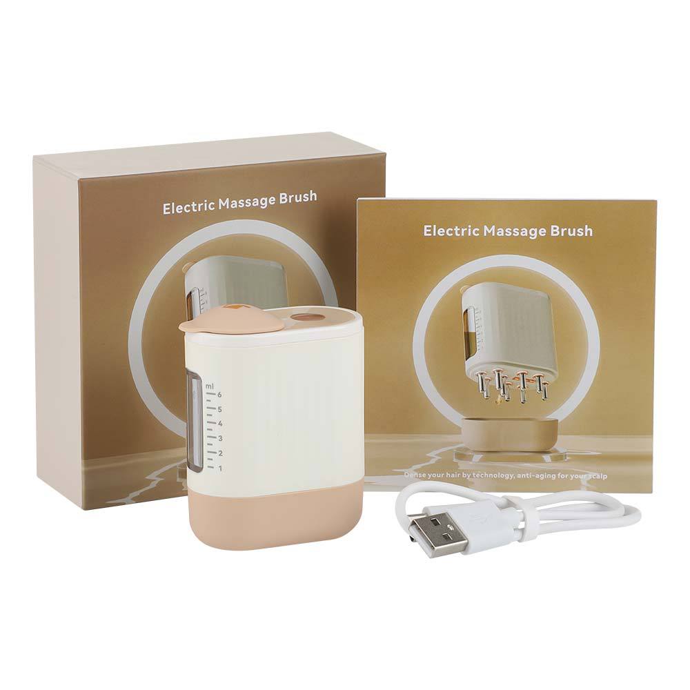 Electric Scalp Massager with Red Light Therapy | Hair Oil Applicator | Waterproof