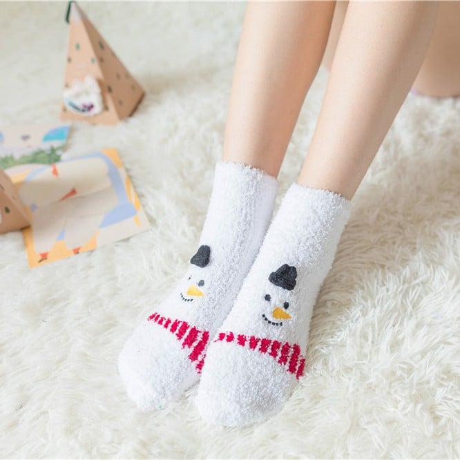 MerryFeet™ Cozy Christmas Socks | Plush Coral Fleece | Warm Winter Gift Box