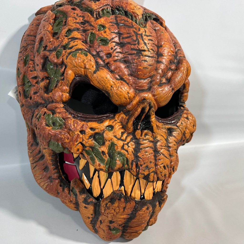 Halloween Pumpkin Mask | Ani-Motion Moving Mouth | Overhead Costume Prop