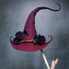 Halloween Witch Hat | Handmade Felt Costume Accessory | Adjustable Size for Adults
