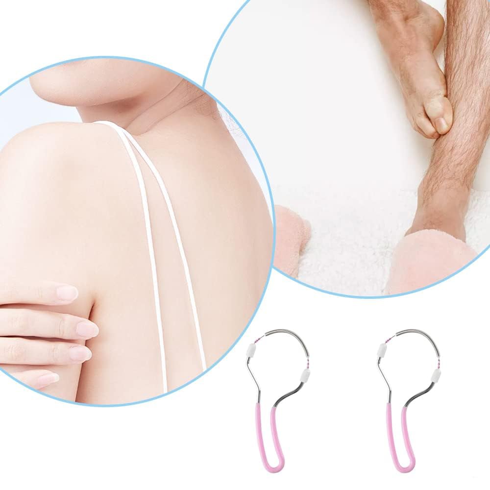 Facial Hair Remover Spring Tool | Gentle Manual Epilator | Stainless Steel | Portable & Battery-Free