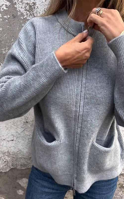 Women’s Knit Sweater | Lightweight Cotton | Long Sleeve Casual Top for Autumn & Winter