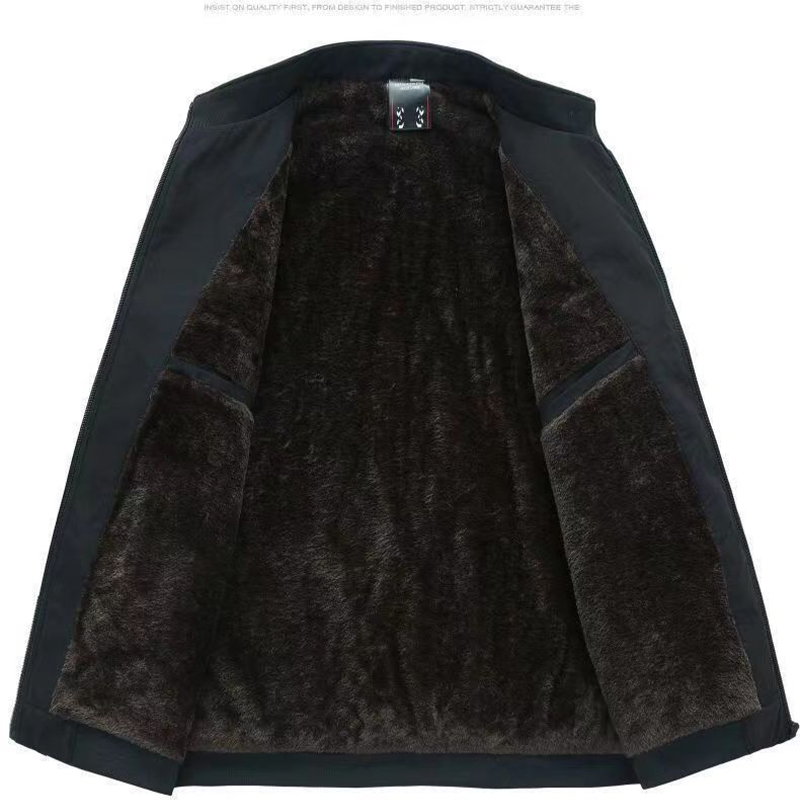 Men’s Thermal Zip-Up Jacket | Tailored Fit | Warm Insulated Lining | Wind-Resistant | Stand Collar | M–3XL
