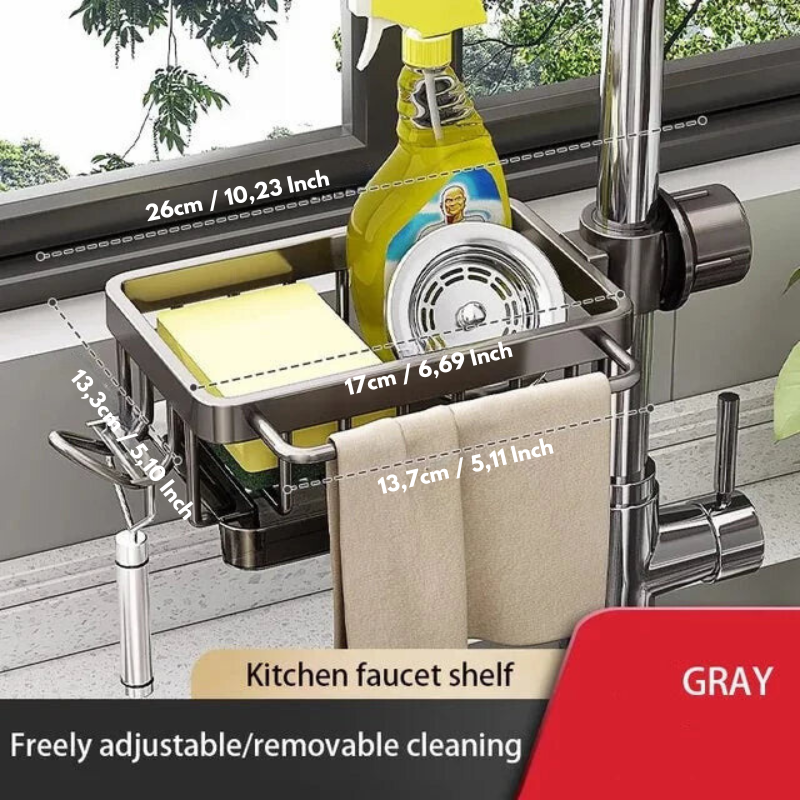 Aluminum sink organizer - Keep your space clean