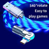 Magnetic Charging Cable | 540° Rotating Connector | Fast Charge with LED Glow