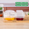 Dual Compartment Sauce Container | Leak-Proof | BPA-Free | Portable