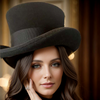 Men’s Asymmetric Top Hat | 100% Wool | Handcrafted Artisan Design
