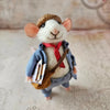 Handmade Felted Mouse Decoration | Eco-Friendly Wool | Holiday Ornament & Gift