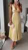 Liana - Pleated Cut-Out Midi Dress for Women
