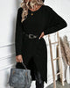 Emma | Luxurious Knit Dress with Slit for Women