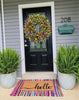 BloomWreath™ Spring & Summer Front Door Wreath | Handmade Floral Grapevine Accent