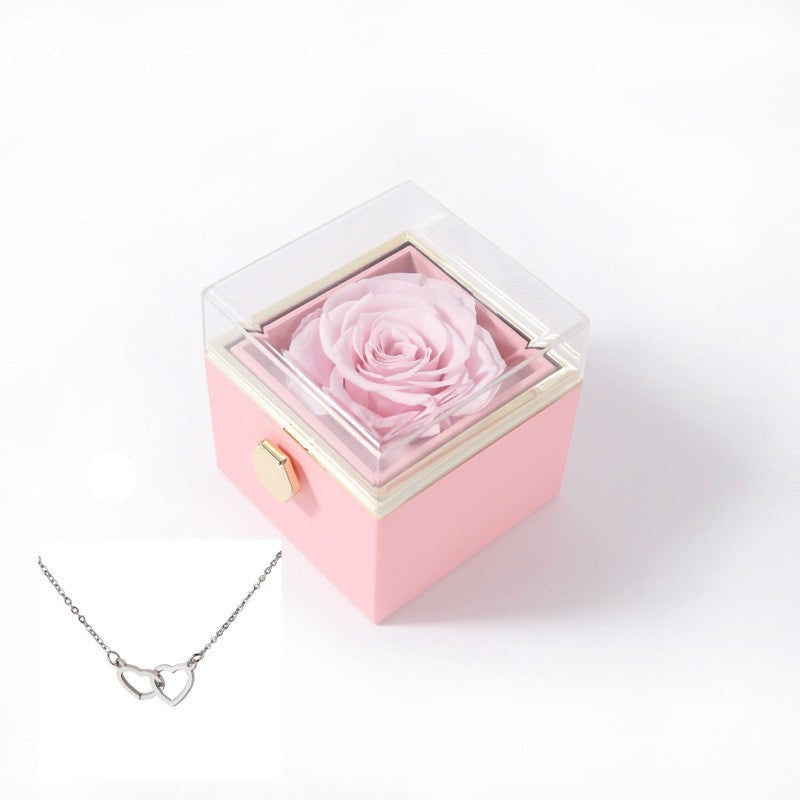 180° Rose Gift Box™ | With Engraved Love Necklace