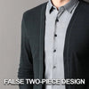 TwinLayer – Smart Collar Knit Cardigan
