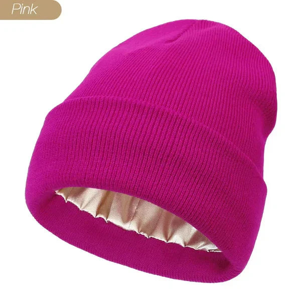 Women’s Beanie Hat | Anti-Static & Anti-Frizz | Smooth Hair Protection | Cozy All-Day Comfort