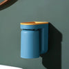 Toothbrush Holder with Cup | Wall-Mounted | Self-Adhesive | ABS Plastic | 11.5×7×12.5cm