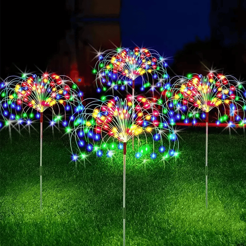 Solar Firework String Lights | 90 LED | Waterproof IP65 | Garden & Outdoor Decoration | 95cm