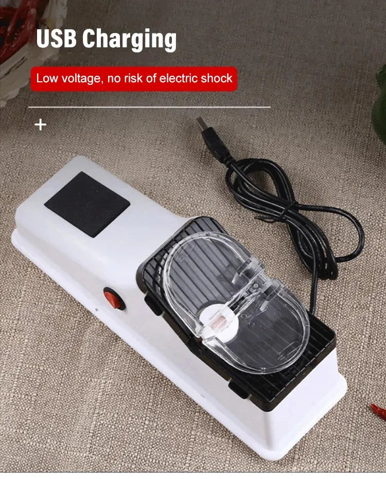 Electric Knife Sharpener | Double-Sided | 5-Second USB Rechargeable Blade Restorer