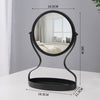 Creative Metal Vanity Mirror with Multifunctional Jewelry Storage